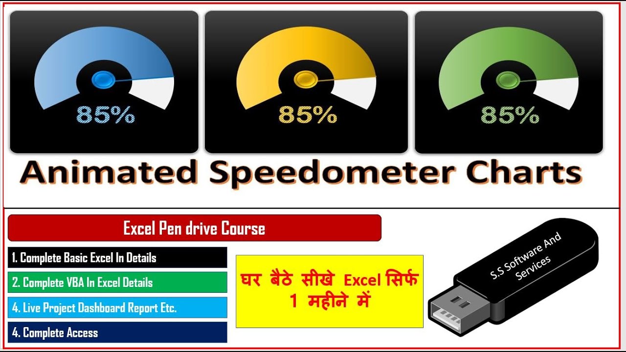 14 Animated Speedometer Chart In Excel YouTube 14 Animated Speedometer Chart In Excel YouTube