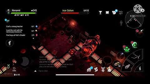 Frostborn: How to kill iron golem solo as a healer