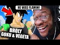 Broly vs Goku and Vegeta RAP BATTLE! (REACTION)