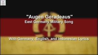 Augen Geradeaus! - With Lyrics