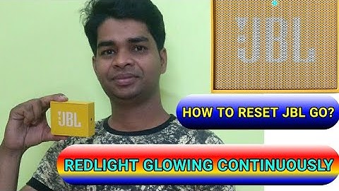 JBL GO Bluetooth speaker| Reset & Red Light Glowing problem and solution