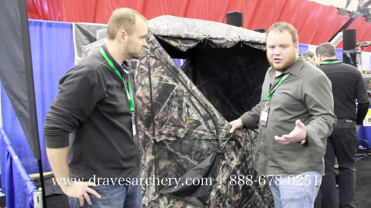 2013-2014 Mathews Trade Show: Barronett BIG MIKE Hunting Blind - YouTube