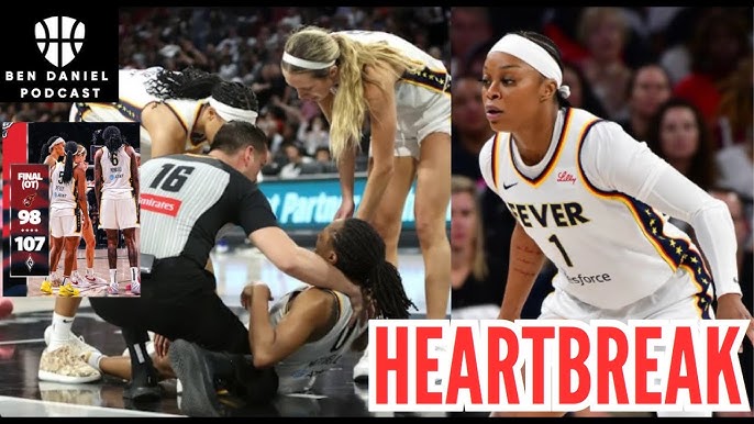 Indiana Fever FIGHT TILL THE END, Kelsey Mitchell GOES DOWN As Las Vegas Aces ADVANCE TO WNBA FINALS