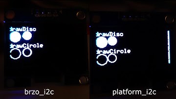 NodeMCU test for u8g2 library running on brzo_i2c vs platform_i2c
