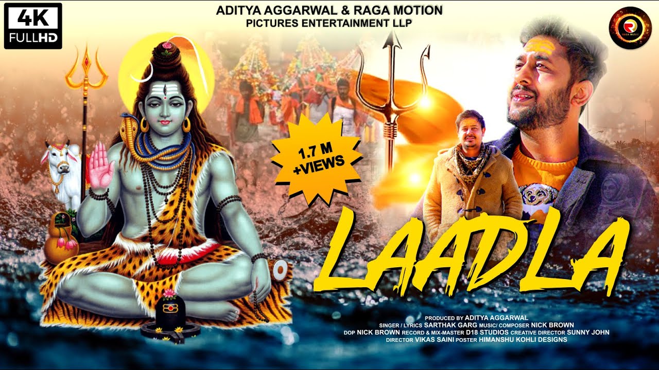 Download Laadla - Bholenath 4k Video Song | Prafful & Sarthak Garg | New Mahadev Songs 2022 | Raga Music