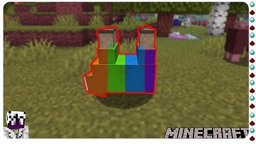 Upside Down Rainbow Sheep in Minecraft (Dinnerbone + jeb_)