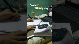 Productive evening study vlog✨🌇| Engineering student 🎧💕| *exam szn*😭| janhavi dumps 💌