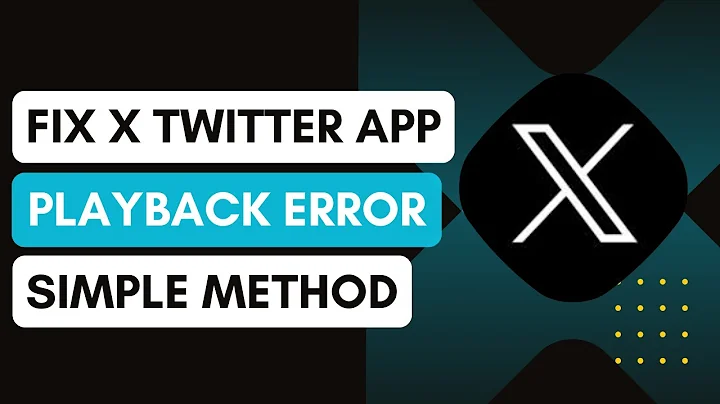 How To Fix Playback Error On Twitter App !