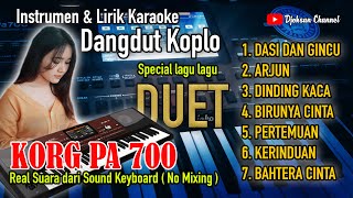 Instrument Dangdut Koplo | Lirik Karaoke Lagu DUET | KORG PA 700