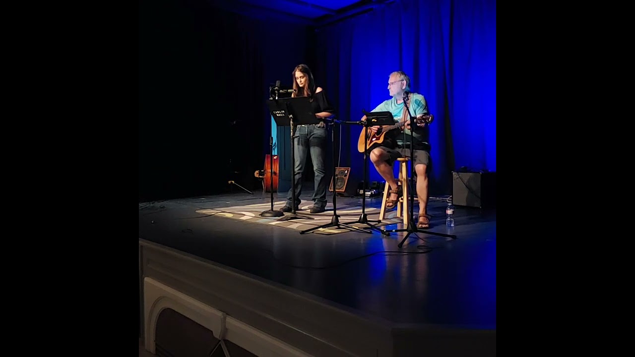 Jim West of Merritt & Kiara- cover of "Paris Summer"  Carlin Hall,Tappen BC June 2023.