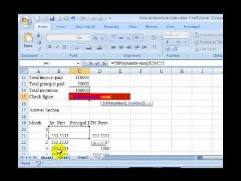 simple interest loan calculator part 7 youtube simple interest loan calculator