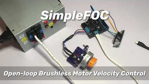 Open-Loop Brushless Motor Velocity Control - SimpleFOC Demo (ESP32)