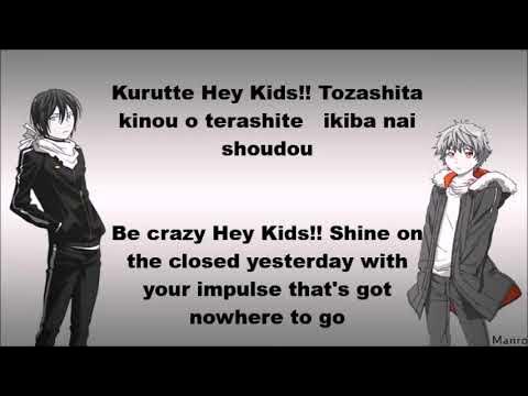 Noragami Aragoto OP FULL) Kyouran Hey Kids - THE ORAL CIGARETTES [Romaji,  Español, English, Lyrics] 