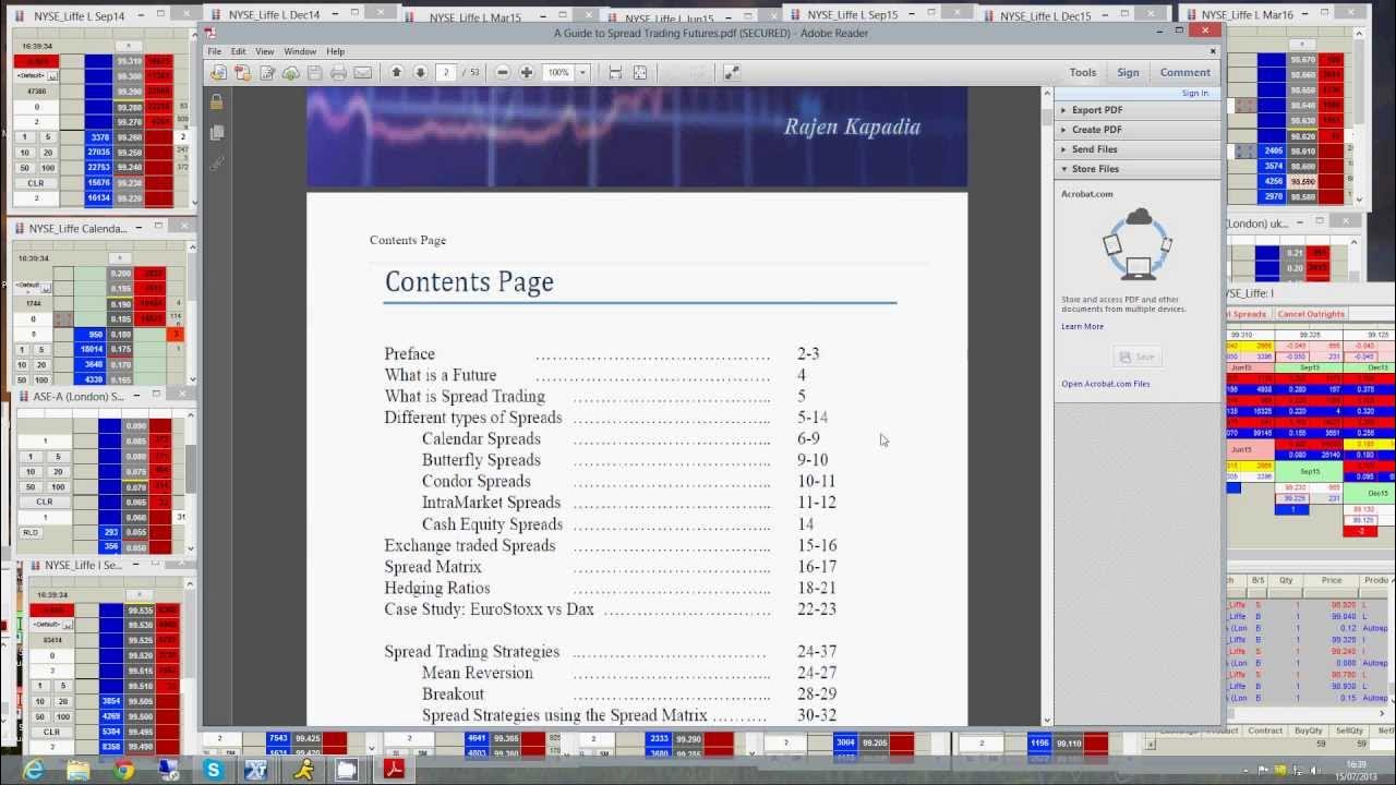 Ebook Overview A guide to spread trading futures YouTube
