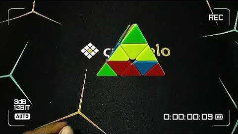 Slow motion 🔥 | pyraminx cube solve | 8 seconds #short