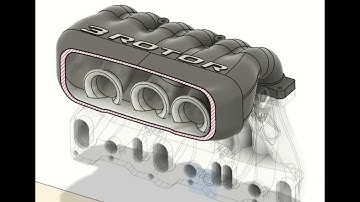 Prototype 20b 3 Rotor Upper Intake Manifold