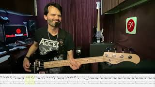 Accept - 05 The Undertaker - Bass Play Along Video by Martin Motnik