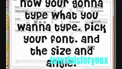 Photofiltre Tutorial || Rainbow Text