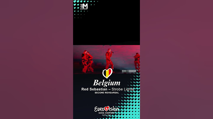 Second Rehearsal: 🇧🇪 Belgium - Red Sebastian – Strobe Lights #esc2025 #eurovision2025
