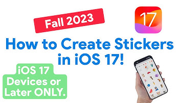How to Create Stickers on iOS 17! | Fall 2023 Edition!