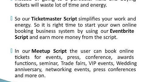 Eventbrite Script | Ticketmaster Script | Meetup Script - Meetup Clone