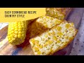 Homemade cornbread with a corn graint.