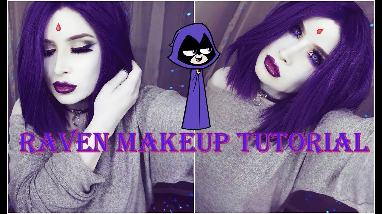 angst Inspektør myg Teen Titans Raven Makeup Tutorial | Halloween Look Inspired by Gabriel  Picolo's Art | JordeeKai 💀 - YouTube