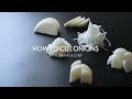 How to cut onions by japanese chef  vegetables cutting skills