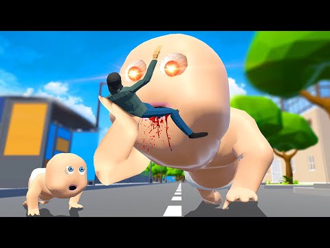 I Destroyed The Whole City As A Baby! [ Fat Baby ] :- Fat Baby In Hindi  Gameplay (Link) 