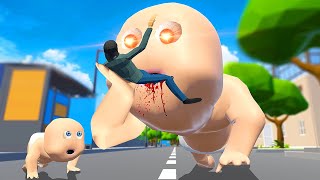 Babies Become TITANS & Eat People - Fat Baby Gameplay