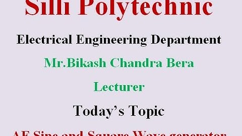 AF SINE AND SQUARE WAVE GENERATOR 18 01 2022