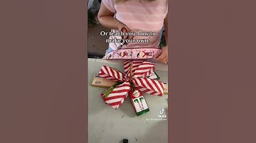 How to make a Christmas tree bow 🎄🎀🎄