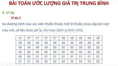 Giá trị trung bình với bảng phân phối chia khoảng năm 2024