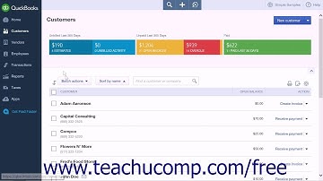 QuickBooks Online Plus 2015 Tutorial Applying Customer Credits Intuit Training