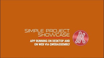 Simple Project showing same code compilation for Desktop and Web - Done in Qt - QML + C++