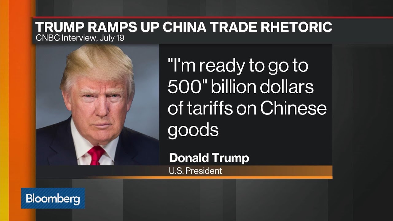 Trump Signals 'Ready to Go" on $500 Billion China Tariffs