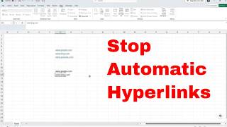 🚫 Stop Excel From Creating Annoying Hyperlinks Automatically! (Hidden Setting) #tutorial #howto