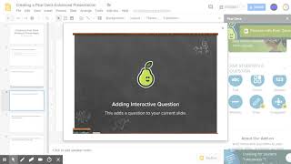 Creating a Pear Deck Enhanced Google Slides Presentation