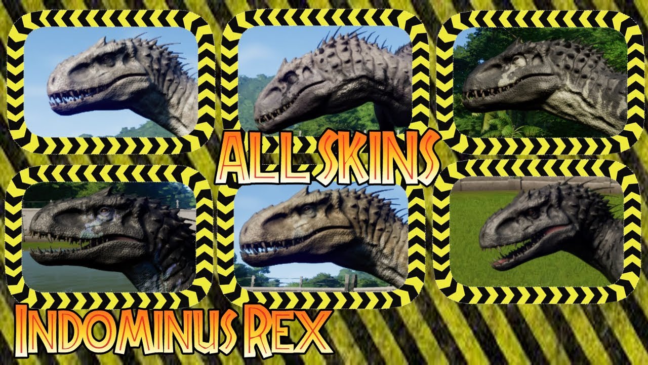Indominus Rex all skins / Indominus Rex todas las skins Jurassic World ...