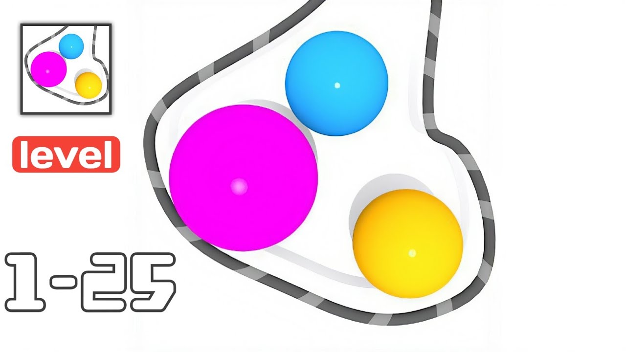 Rope And Balls - - Gameplay Walkthrough Levels 1-25 - Brain Puzzle Game