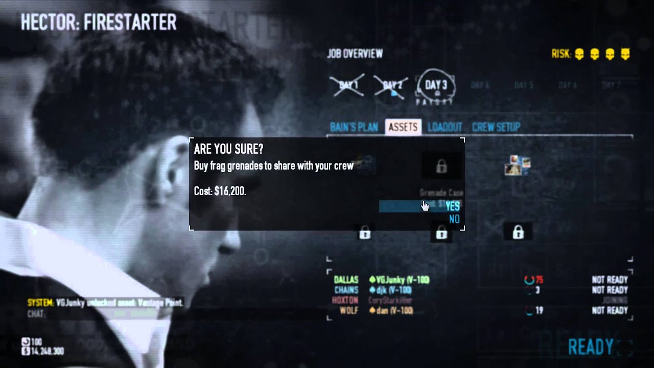 Payday 2 - Death Wish Firestarter (Day 3 Loud aka Botched Stealth)