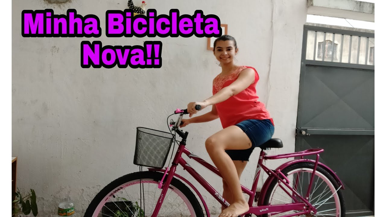 COMPREI UMA BICICLETA NOVA PARA IR TRABALHAR|BICICLETA PATHY GILMEX COM ARO REFORÇADO FEMININA