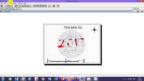 Tạo layout, trang in trong Arc View GIS 3.2