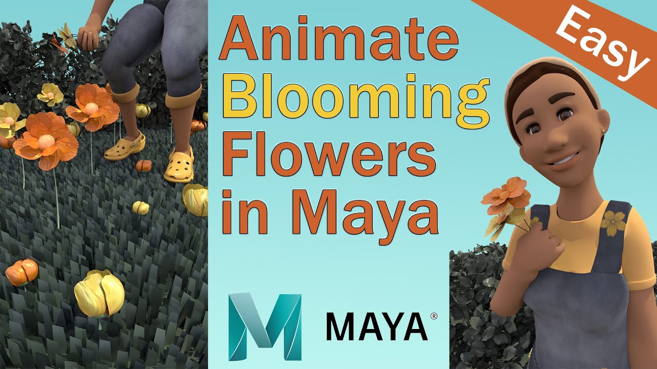 How to Animate a Blooming Flower in Maya YouTube