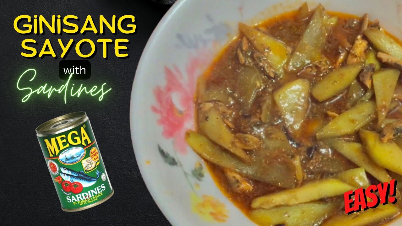 How to Cook Ginisang Sayote with Sardines | Easy Recipe - YouTube