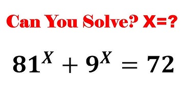 Find "X" in this Nice Exponential Equation | Math Olympiad Questions | Algebra Equation