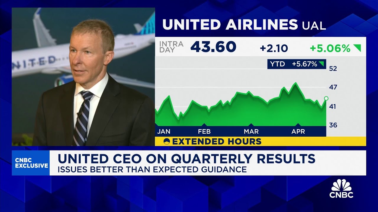 United Airlines CEO Scott Kirby on Q1 results Would've been profitable