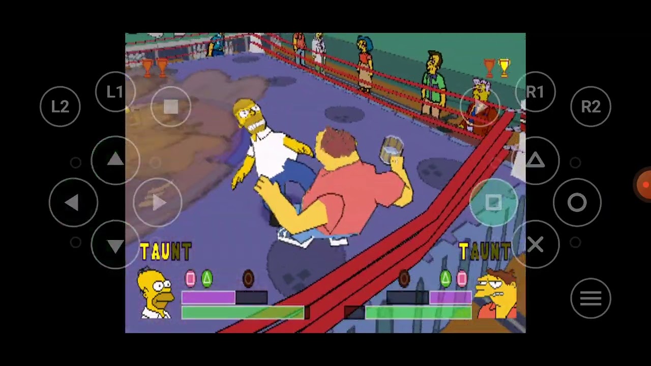 2001 The Simpsons Wrestling PlayStation 1 Title 