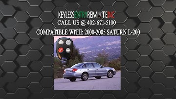How To Replace Saturn L 200 Key Fob Battery 2000 2005