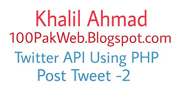 Twitter API v1.1 Using PHP: Post Tweet - 2